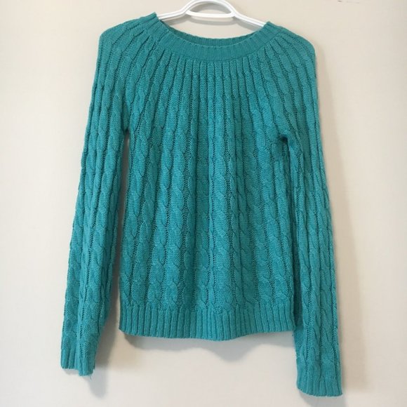 blue-green thin sweater knit - Picture 1 of 2